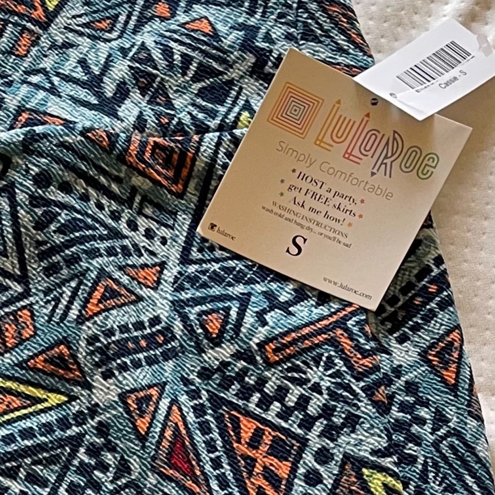 Lula roe multi colored Carrie skirt